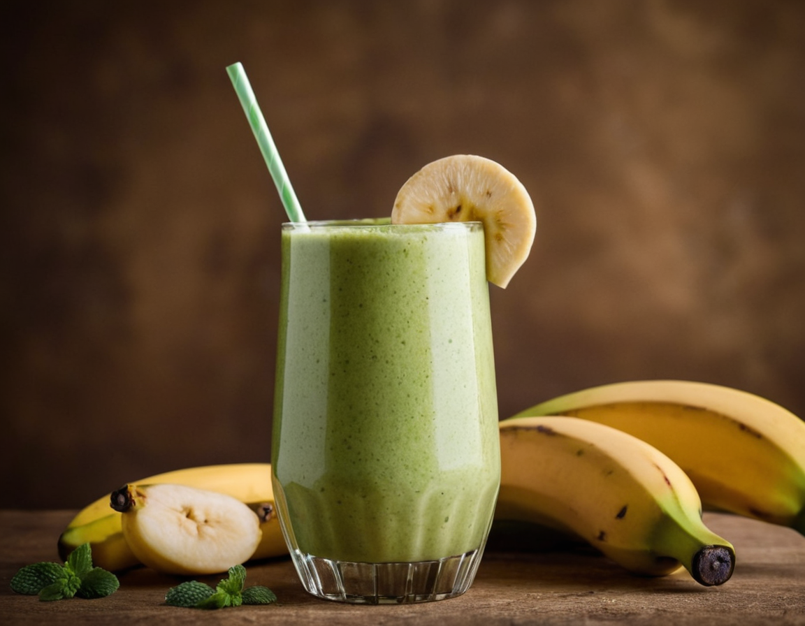 Köstlicher veganer Vanille-Protein-Smoothie
